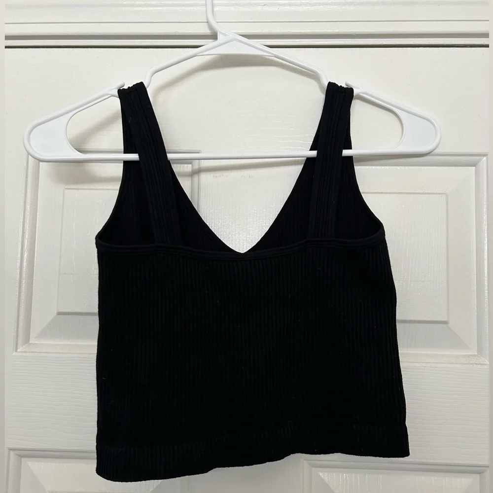 Black Ribbed Tank - Picture 2 of 3